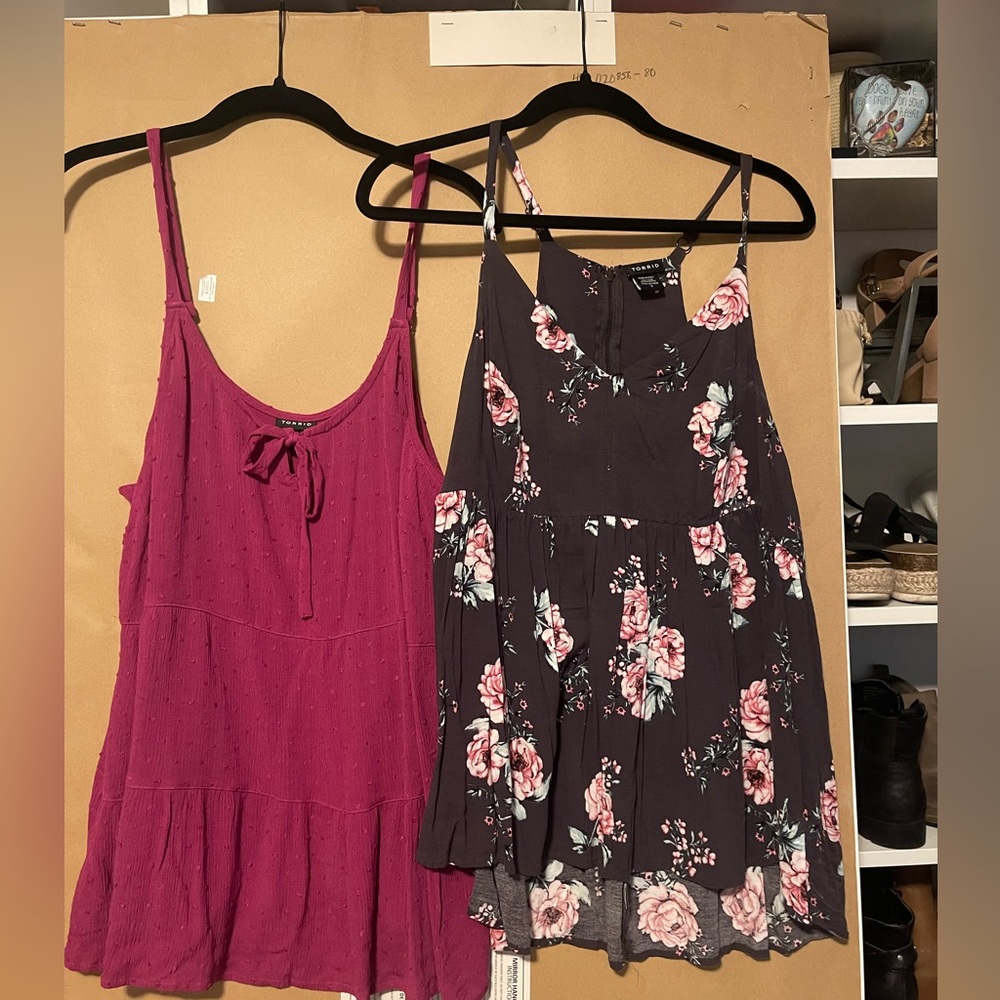 4 Torrid tops, size 0X
